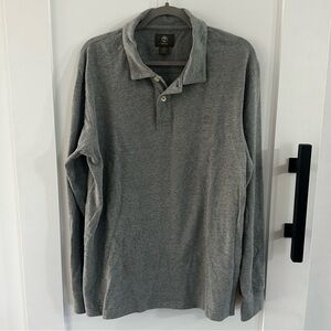 Timberland Millers River Long Sleeve Pique Polo Shirt Gray L Regular Fit